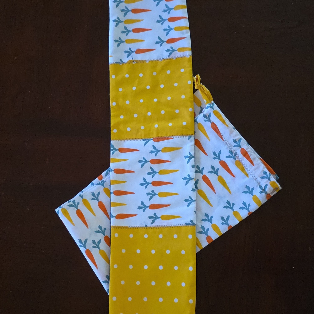Upcycled Heat Pad W Bag / Sleeve (Carrots) You Pick Your Scent
